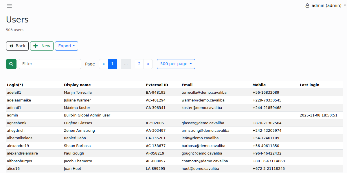 Bulk Import Users Command
