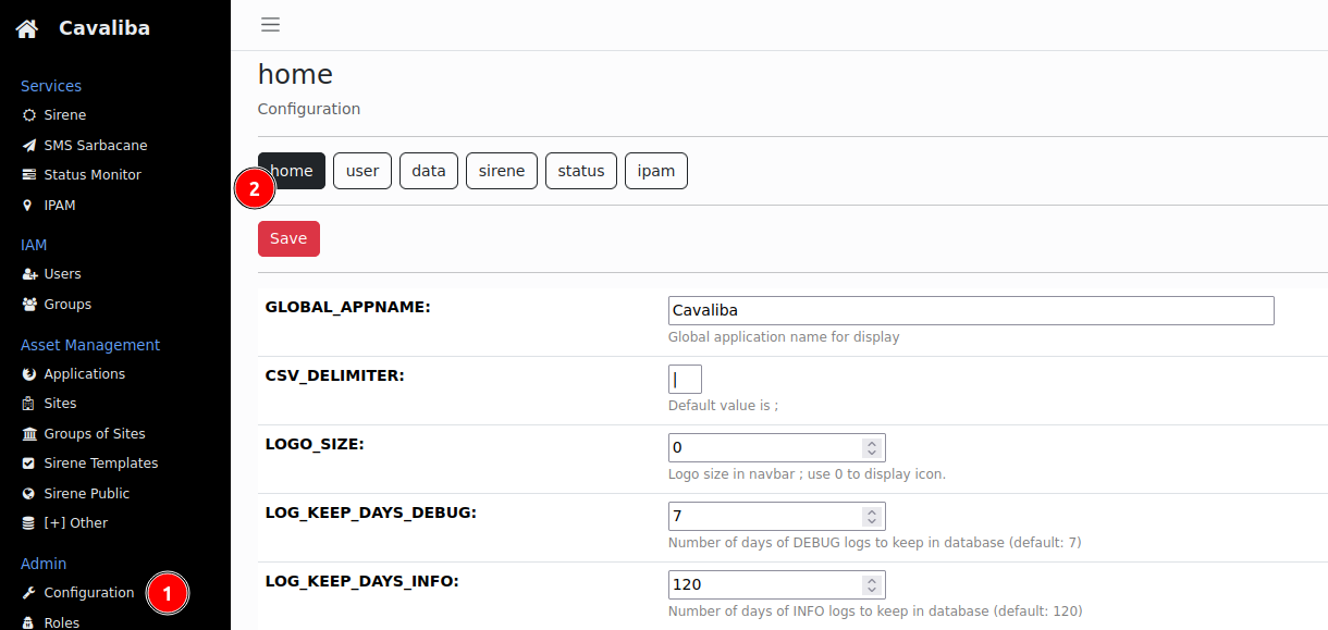 Configuration access